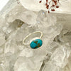Turquoise and Pyrite Ring - sterling silver | size 6 ring Amanda K Lockrow