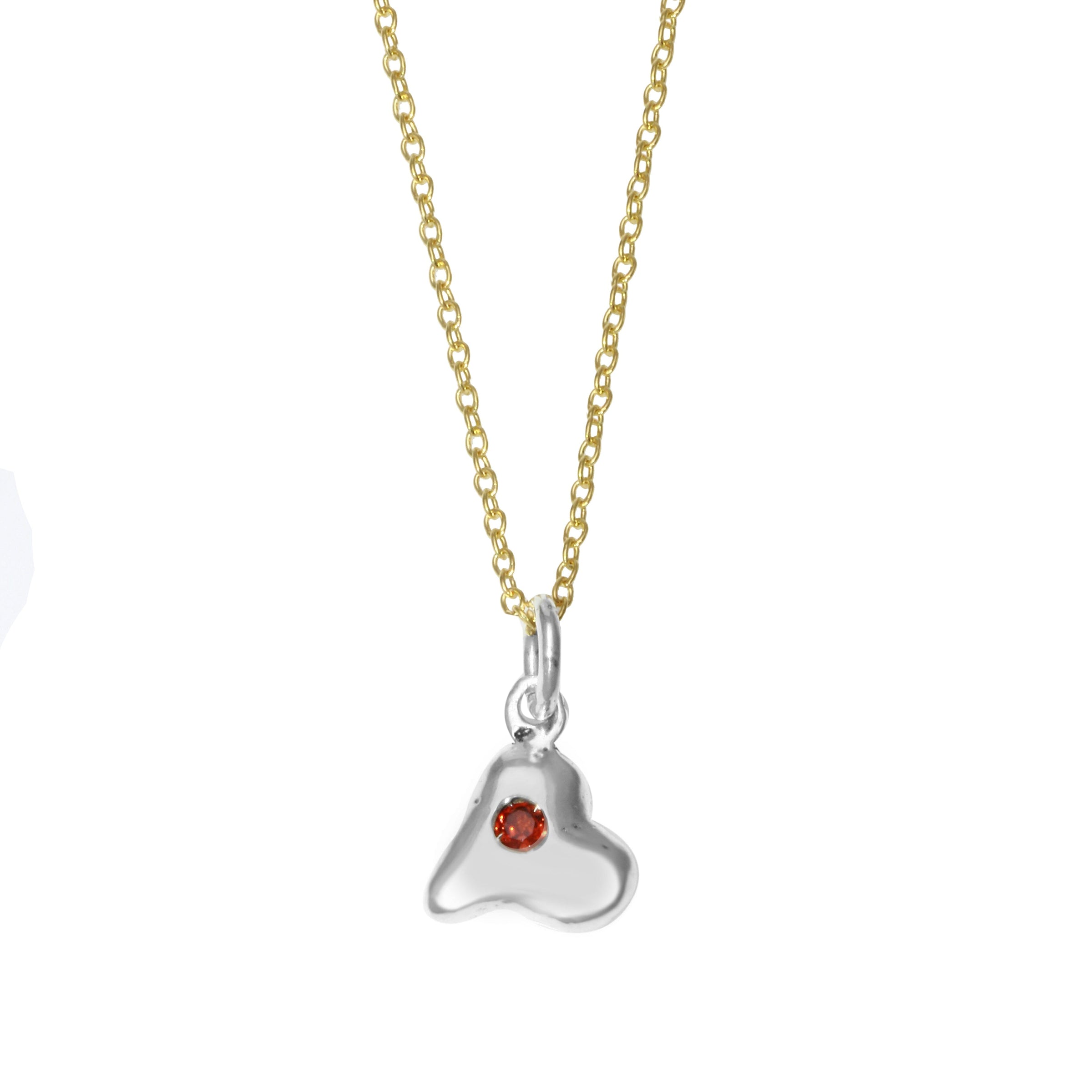 Heart Charm Necklace - sterling silver | Talisman Collection necklace Amanda K Lockrow