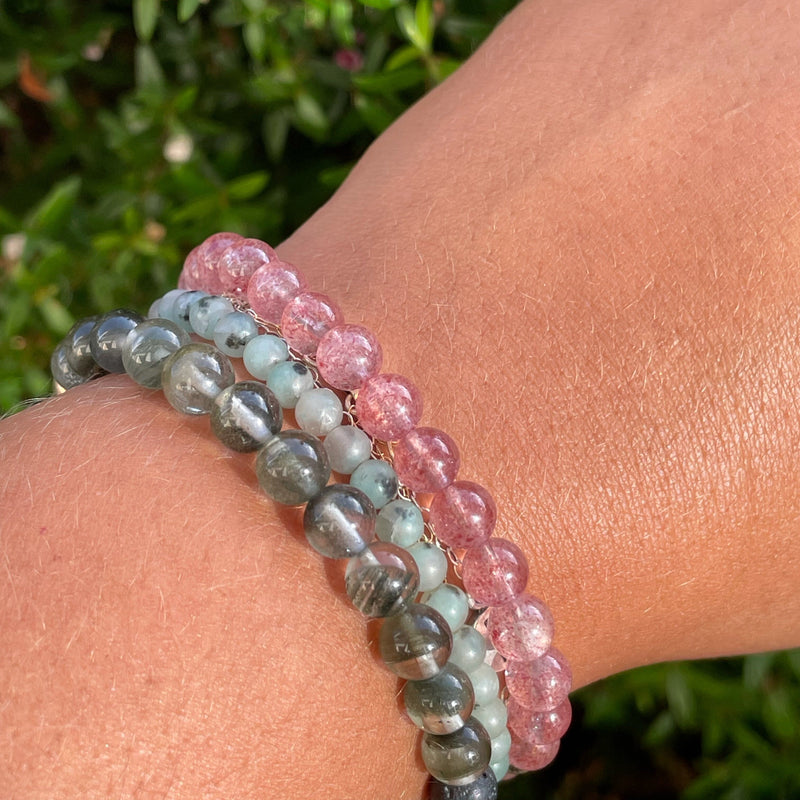 Reiki Charged Crystal Stretchy Bracelet bracelet Amanda K Lockrow