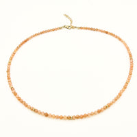 Strung Together Sunstone Necklace - 14k gold filled | Little Rock Collection necklace Amanda K Lockrow