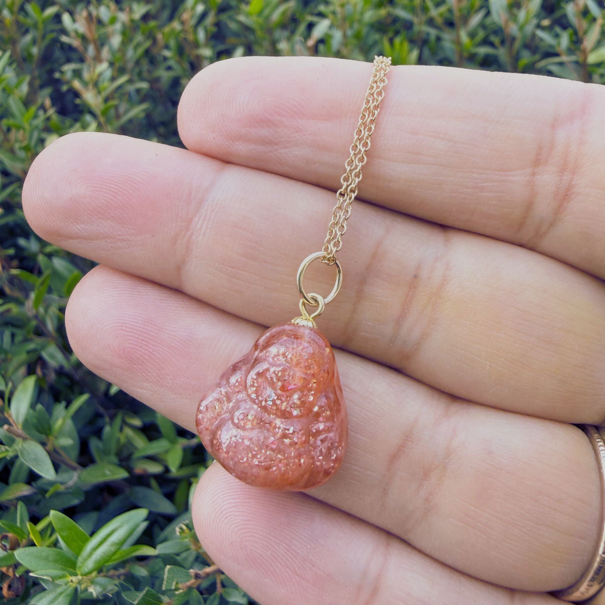 Happy Buddha Sunstone Crystal Necklace - gold filled | Talisman Collection necklace Amanda K Lockrow