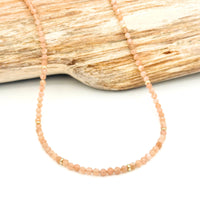 Strung Together Sunstone Necklace - 14k gold filled | Little Rock Collection