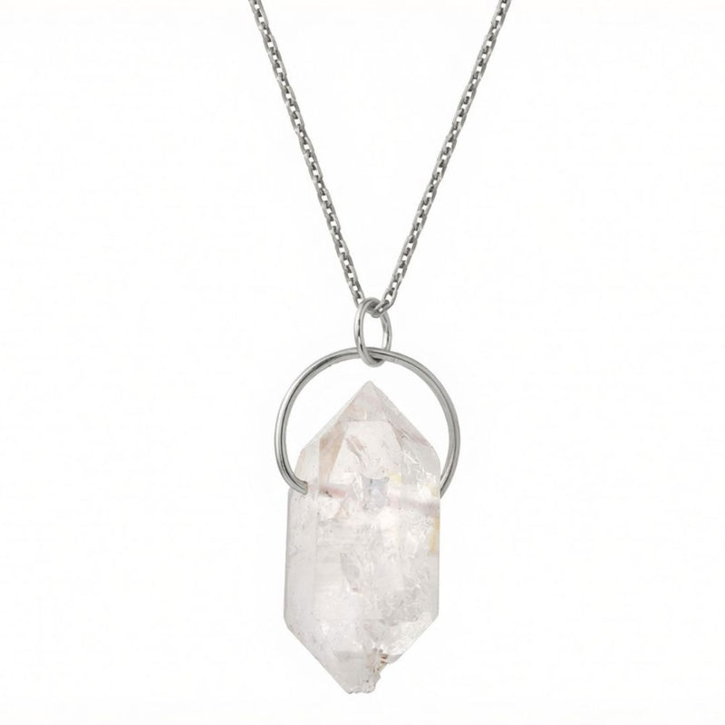 Tara Tibetan Quartz Necklace - Sterling Silver | Aislinn Collection necklace Amanda K Lockrow