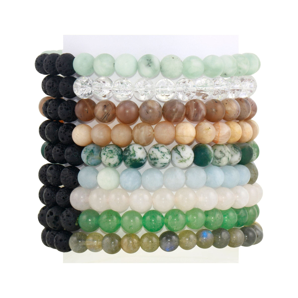 Reiki Charged Crystal Stretchy Bracelet - 6mm bead size bracelet Amanda K Lockrow