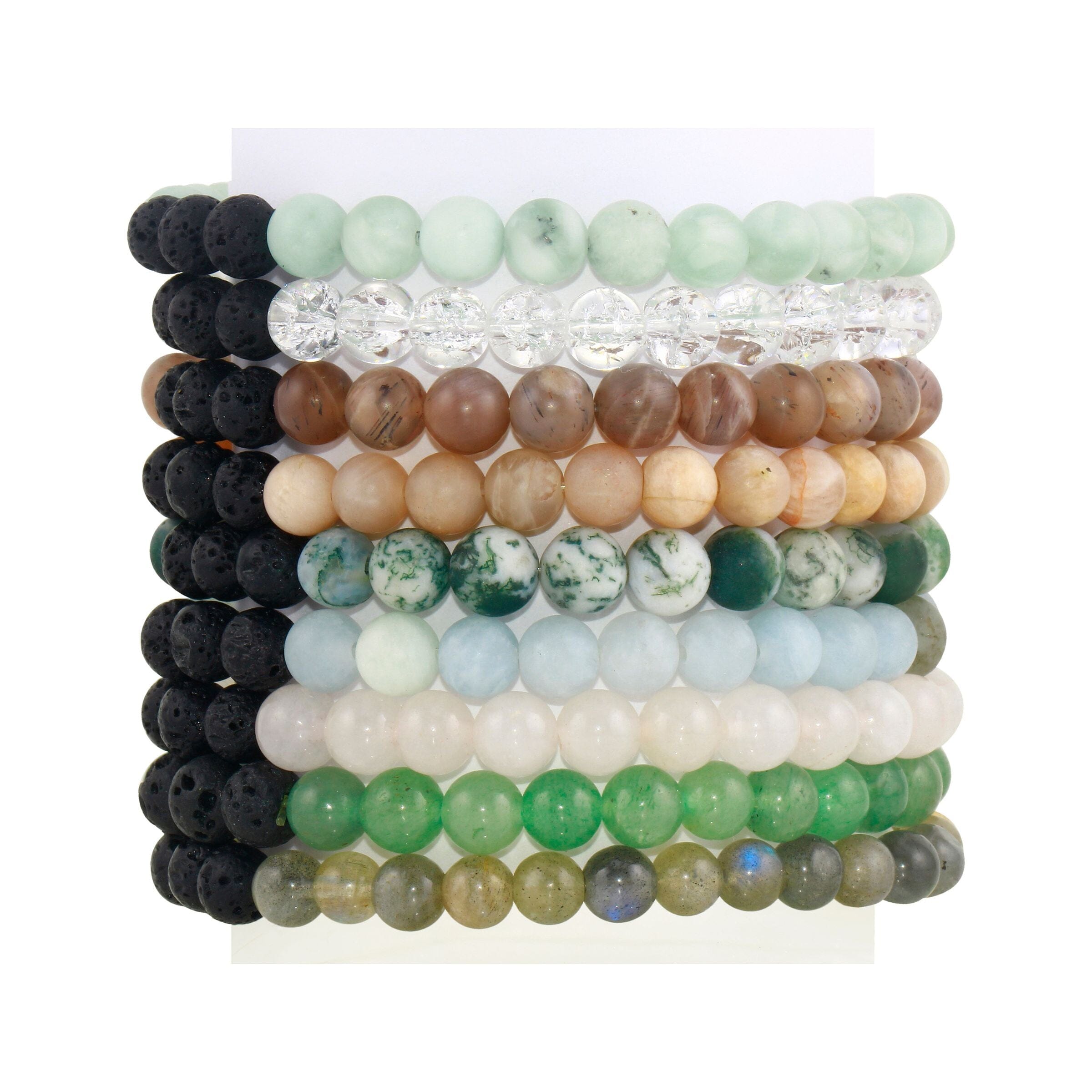 Reiki Charged Crystal Stretchy Bracelet - 6mm bead size bracelet Amanda K Lockrow
