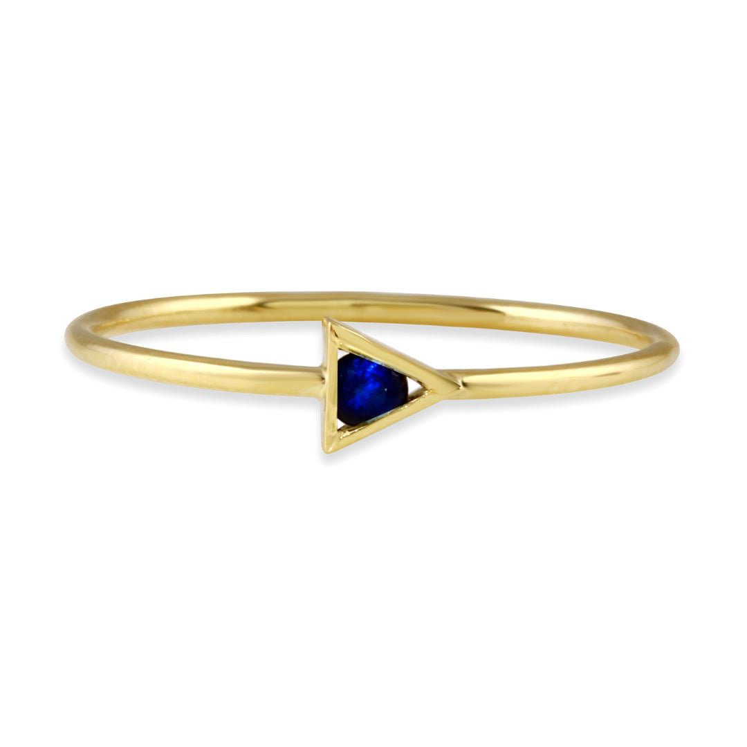 Triangle Strength Stacking Ring - 14k gold | Talisman Collection ring Amanda K Lockrow