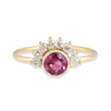 Empress Pink Tourmaline and Diamond Ring - 14K gold | Sunrise Collection ring Amanda K Lockrow