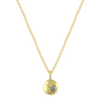 Elemental Pebble Necklace - 14k yellow gold | Sticks & Stones Collection necklace Amanda K Lockrow