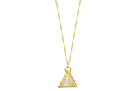 I Am Divine rainbow moonstone triangle necklace necklace Amanda K Lockrow 