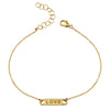 Say something love 14K gold charm bracelet bracelet Amanda K Lockrow