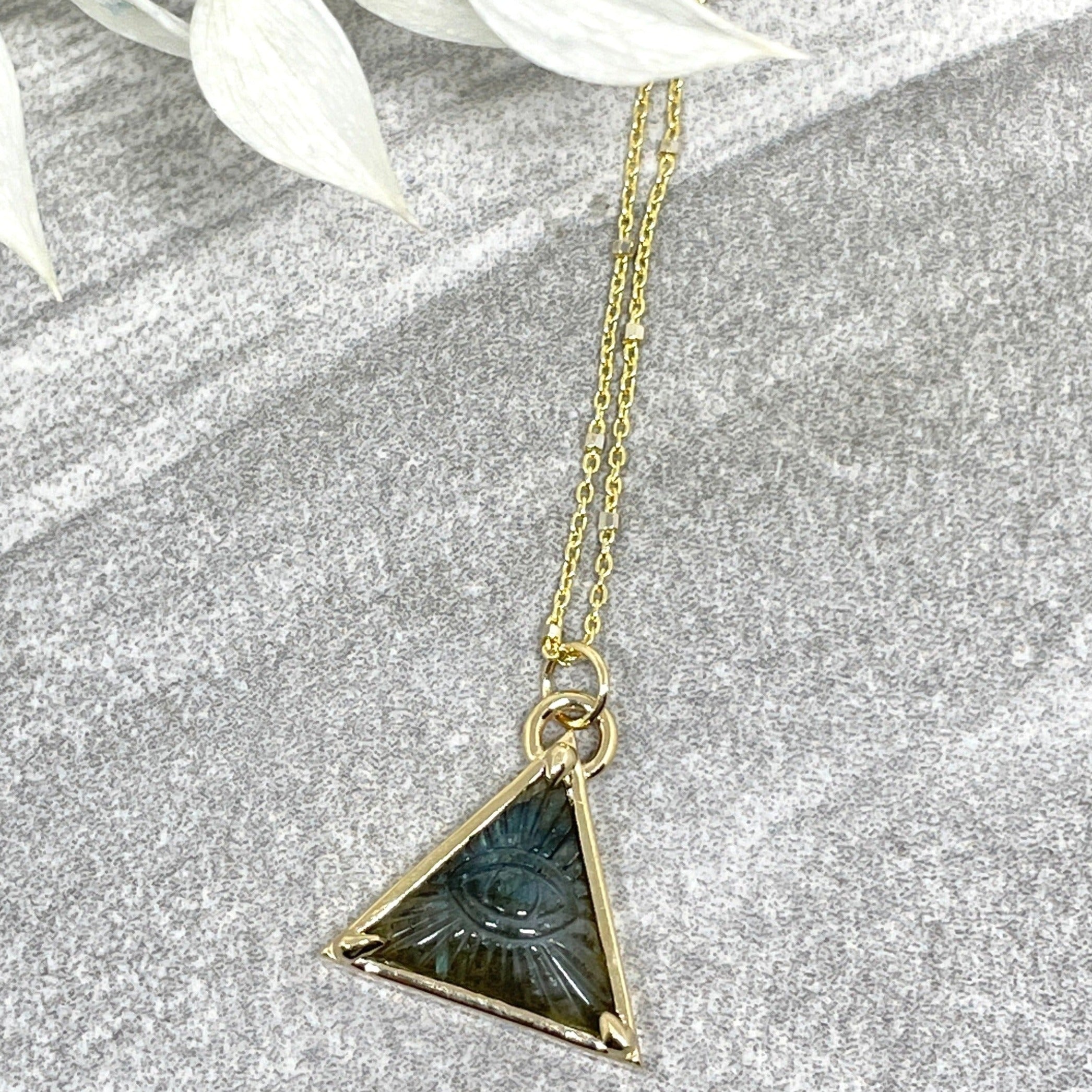 Triangle Link Necklace – Devin Krista Jewelry