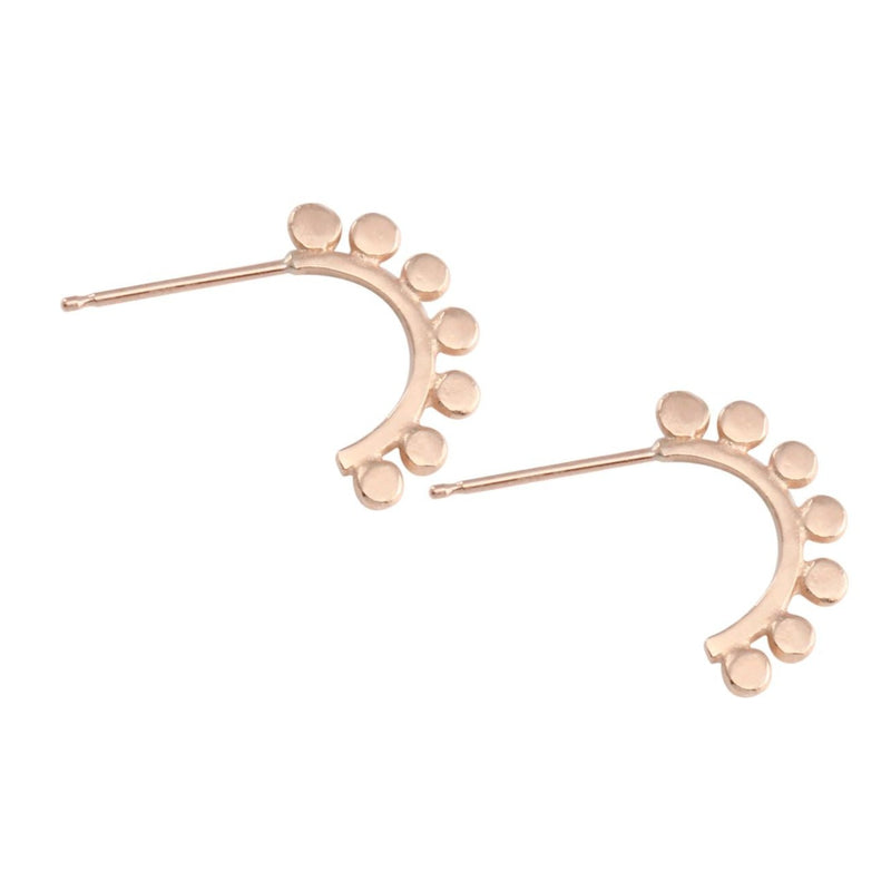 7 Rays Sunrise Hoop Earrings - 14k gold | Sunrise Collection earrings Amanda K Lockrow
