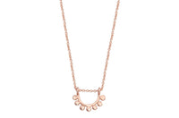 14k rose gold dainty sunrise necklace necklace Amanda K Lockrow 