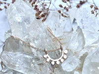 14k rose gold dainty sunrise necklace necklace Amanda K Lockrow 
