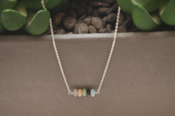 Elements- Amazonite sterling silver necklace necklace Amanda K Lockrow 