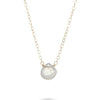 Dainty rainbow moonstone 14K gold filled necklace // bridesmaid gift necklace Amanda K Lockrow 