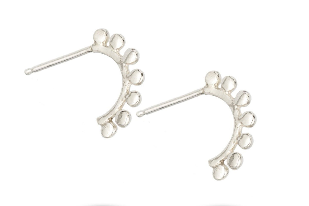 7 Rays Sunrise Hoop Earrings - sterling silver | Sunrise Collection