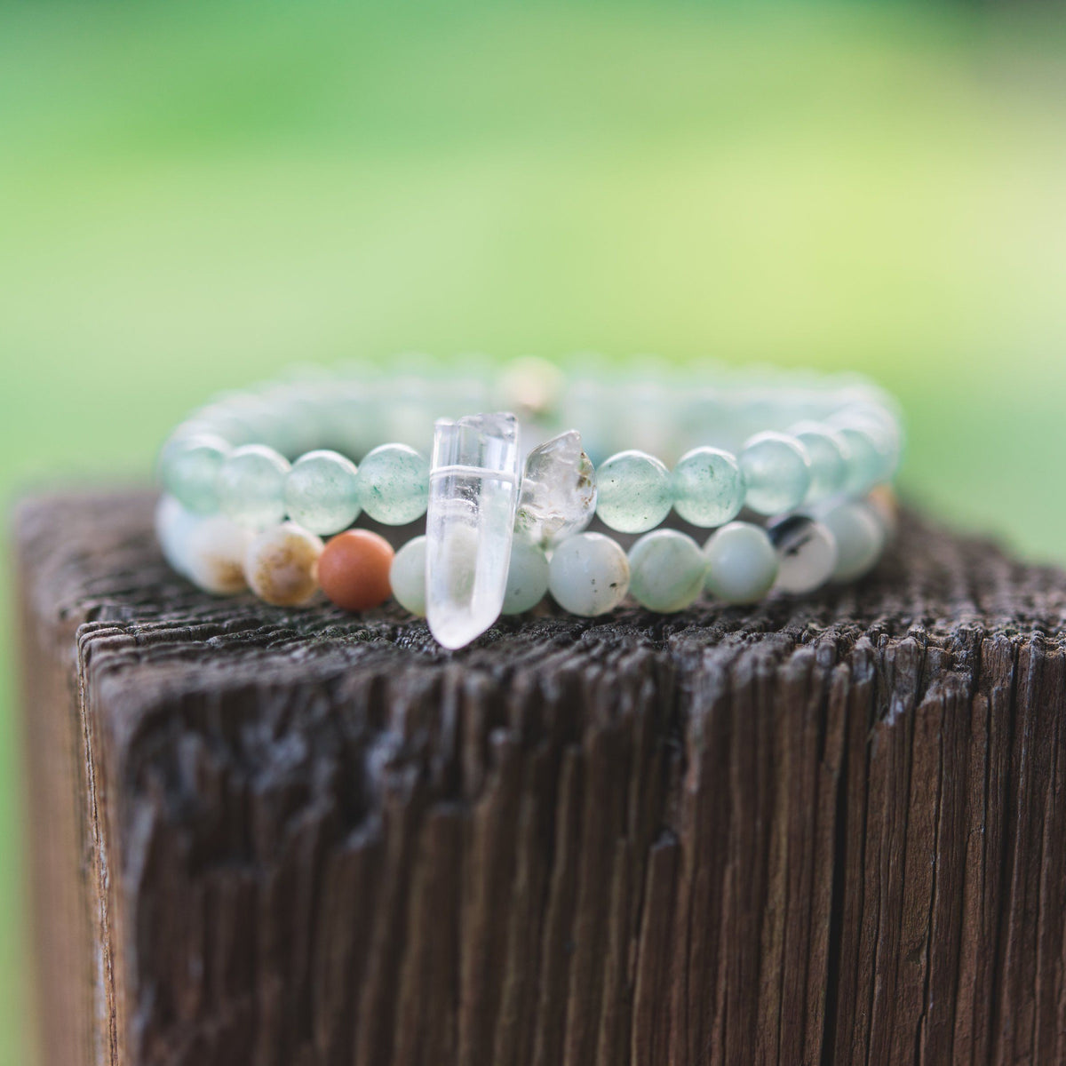 Custom stretchy bracelet bracelet Amanda K Lockrow 