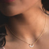 Dainty Rainbow Sapphire Sunrise Necklace - 14k gold | Sunrise Collection necklace Amanda K Lockrow