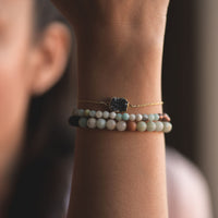 Amanda K Lockrow reiki charged crystal stretchy bracelet