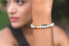 Elements- Ruby in Zoisite 5 stone gold filled adjustable chain bracelet bracelet Amanda K Lockrow 