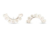 Sunrise sterling silver studs // 7 rays earrings Amanda K Lockrow 