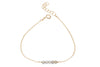 Elements- Labradorite 5 stone gold filled adjustable chain bracelet bracelet Amanda K Lockrow 