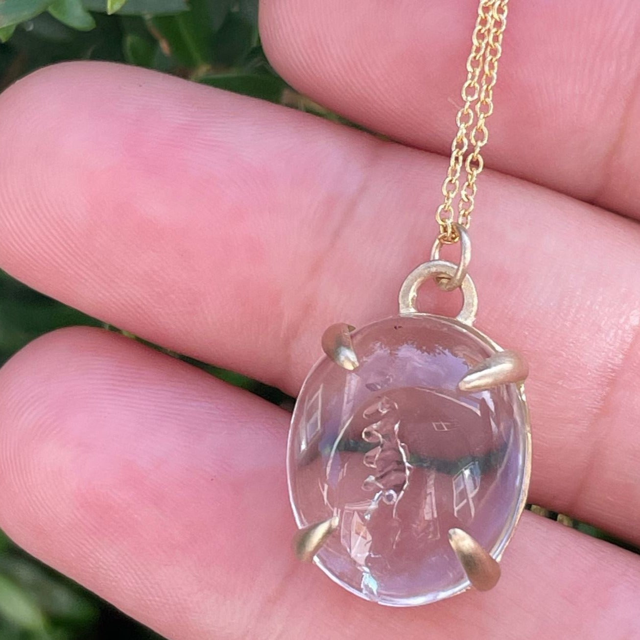 Rose Quartz Necklace| Natural Stone| 14k Gold Filled| – DaddyDaughterjewelry