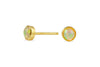 18K gold vermeil Ethiopian Opal 4mm studs earrings Amanda K Lockrow 