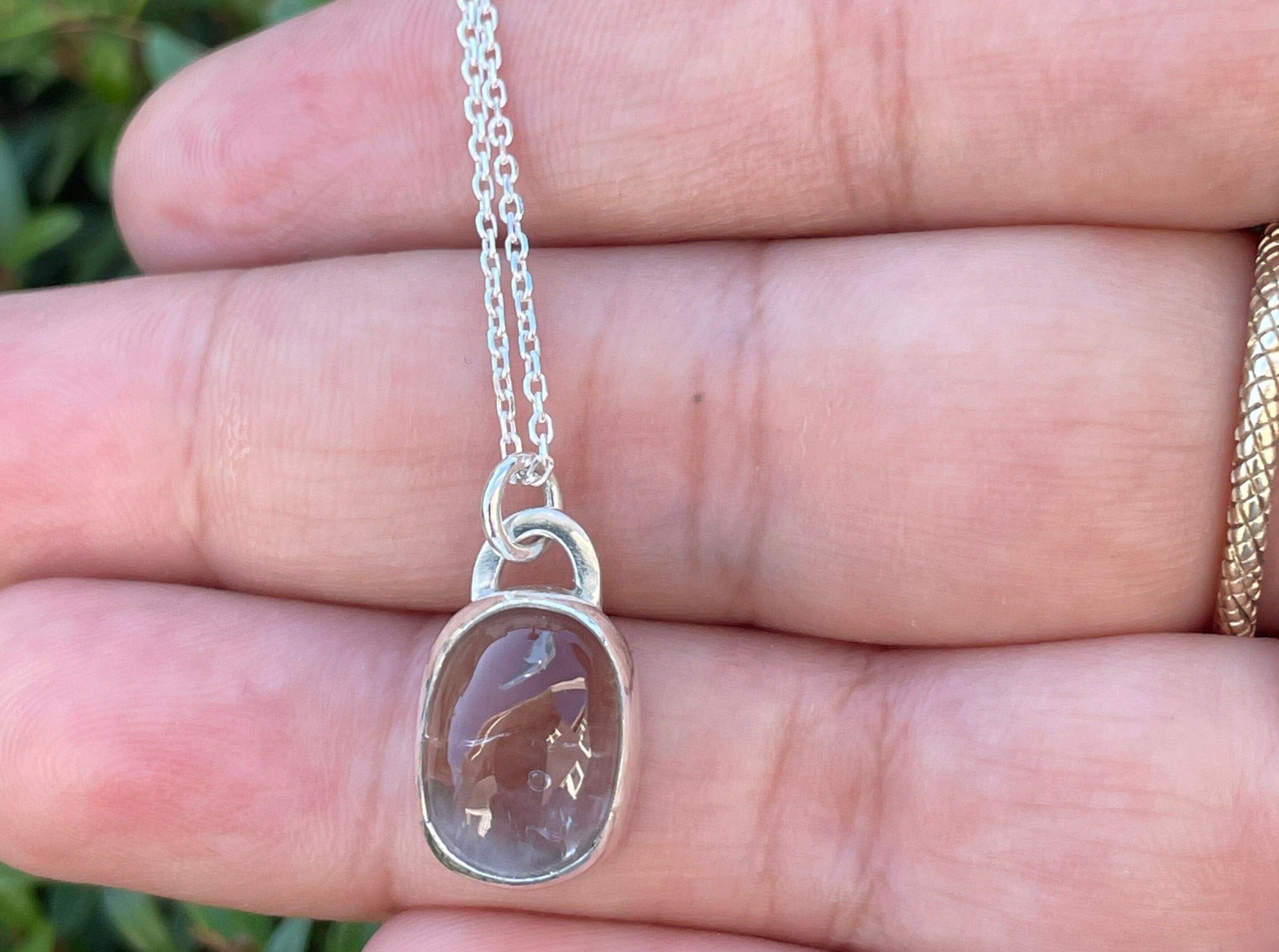 Harbor Enhydro Quartz Necklace - sterling silver | Aislinn Collection necklace Amanda K Lockrow