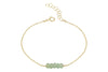 Elements- Aventurine 5 stone gold filled adjustable chain bracelet bracelet Amanda K Lockrow 
