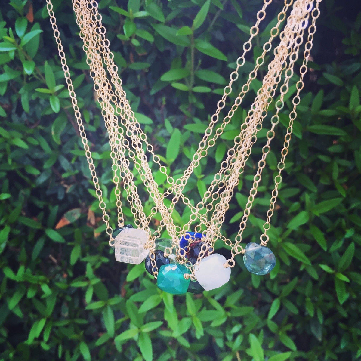 Dendritic Opal little rock necklace necklace Amanda K Lockrow 