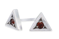 Strength triangle stud earrings earrings Amanda K Lockrow 