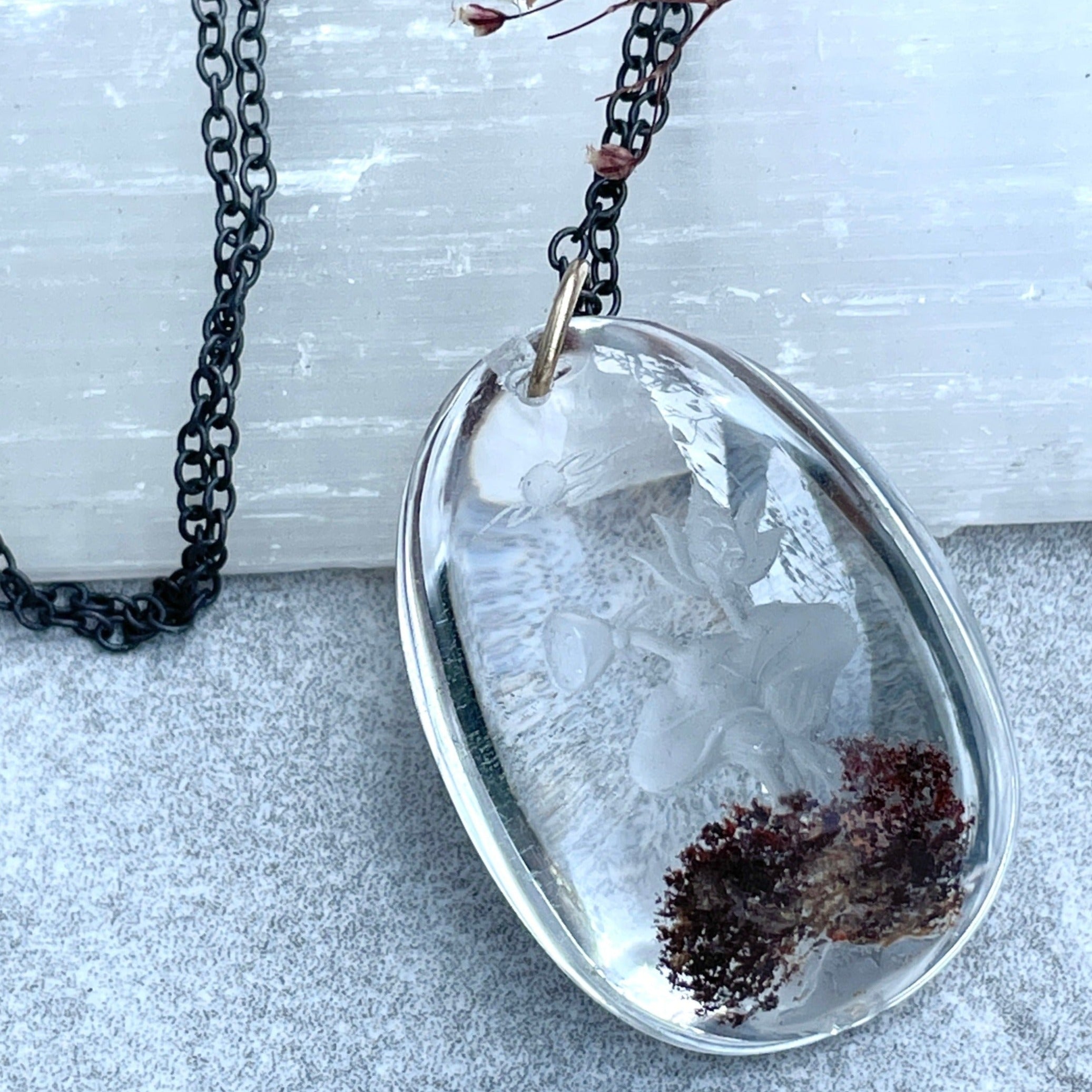 Garden Quartz Lotus Necklace - Sterling Silver | Aislinn Collection necklace Amanda K Lockrow