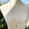 Large garden quartz floating point statement necklaces - Aislinn collection necklace Amanda K Lockrow 
