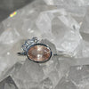 Oregon Sunstone and Diamond Ring - sterling silver ring Amanda K Lockrow
