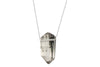 Tara necklace - chlorite phantom quartz floating crystal necklace necklace Amanda K Lockrow 