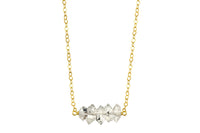 Elements Herkimer Diamond yellow gold filled necklace - quick ship necklace Amanda K Lockrow 