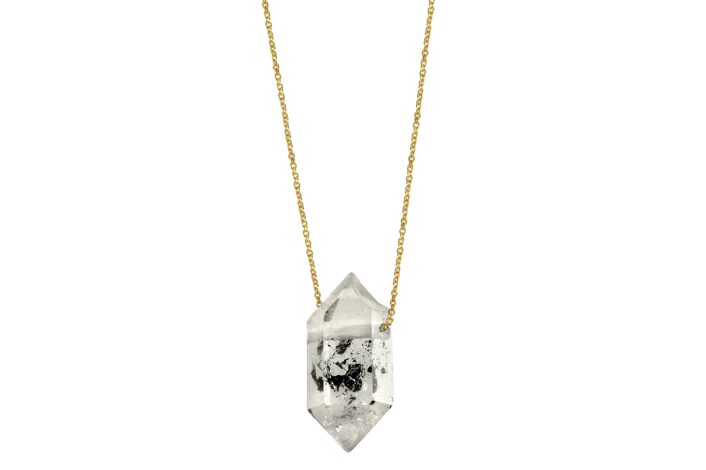 Tara necklace - Tibetan Quartz floating crystal necklace necklace Amanda K Lockrow 