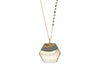 Thea - Amethyst Stalactite and Rutilated Quartz 30 inch necklace necklace Amanda K Lockrow 