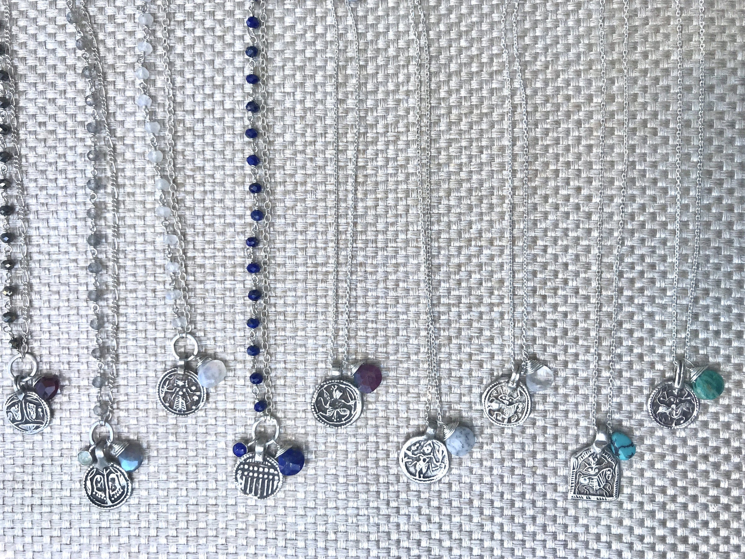 Vintage protective amulet sterling silver charm necklace - choose from options necklace Amanda K Lockrow 