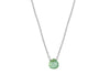 Moss aquamarine little rock sterling silver necklace necklace Amanda K Lockrow 