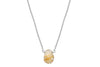 Rutilated quartz little rock necklace - choose sterling silver or gold filled necklace Amanda K Lockrow 