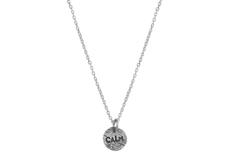 Say Something silver charm necklace-choose your word necklace Amanda K Lockrow 