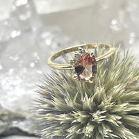 Oregon Sunstone and Diamond Ring - 14k gold | Size 6 | Aislinn Collection ring Amanda K Lockrow