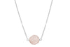 Rose Quartz faceted nugget sterling silver necklace necklace Amanda K Lockrow 