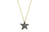 Lana necklace - sterling silver and aquamarine starfish necklace necklace Amanda K Lockrow 