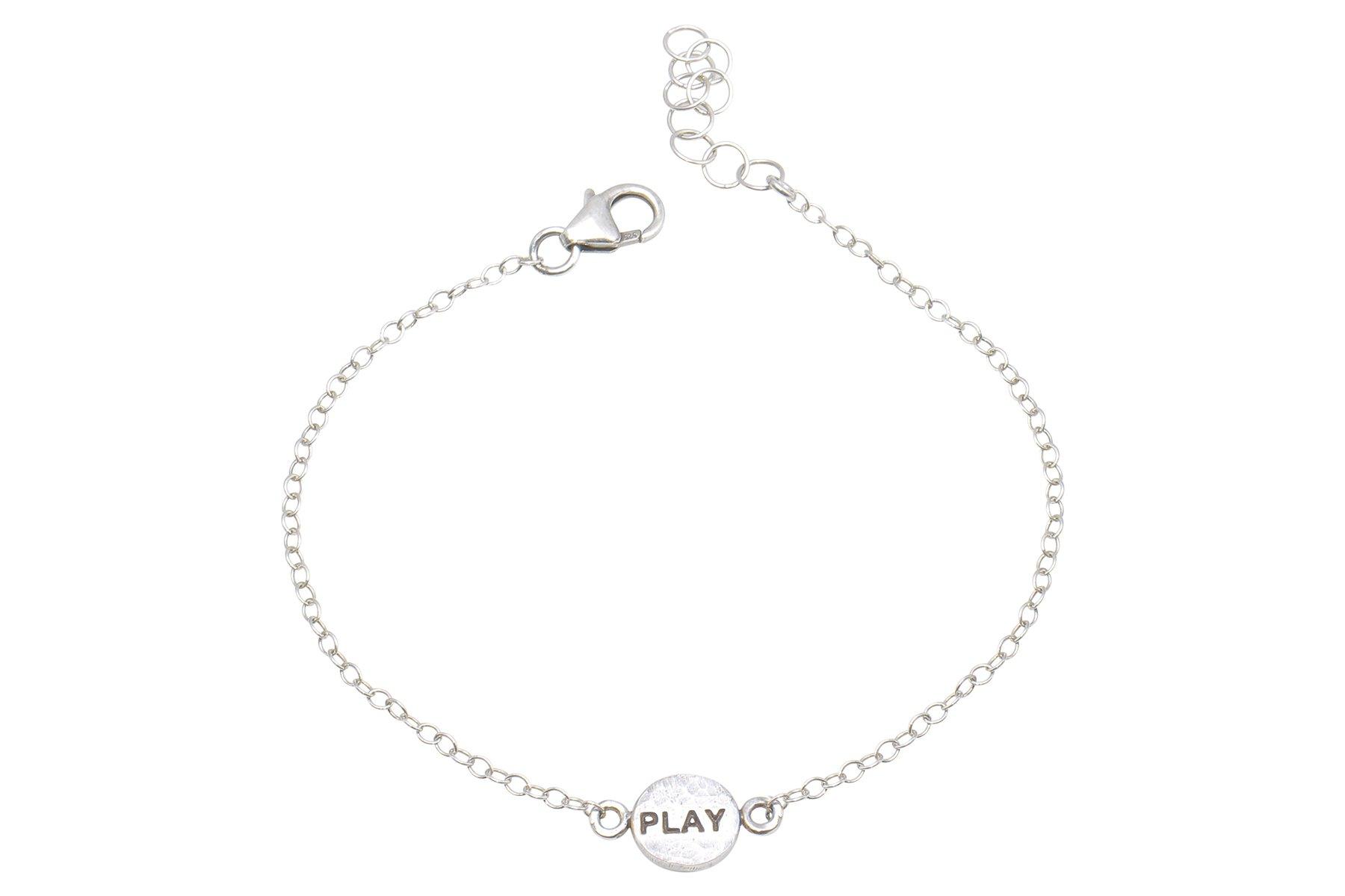 Say Something Play sterling silver charm bracelet bracelet Amanda K Lockrow 