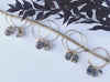 Geode gold hoop earrings, 14k gold filled 30mm hoop earrings earrings Amanda K Lockrow 
