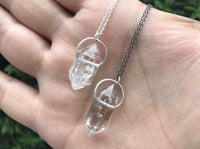 Tara necklace - Tibetan Quartz larger crystal necklace necklace Amanda K Lockrow 